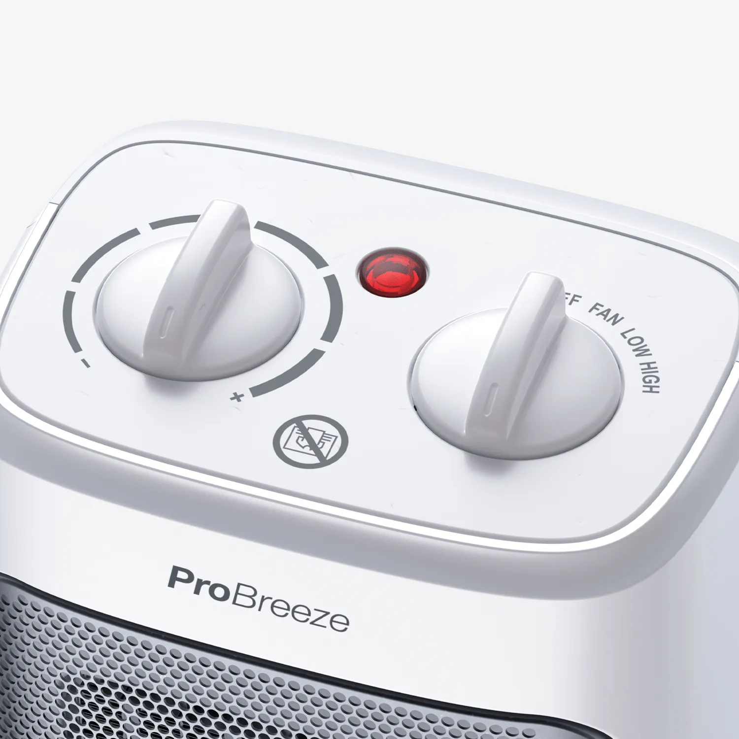 2000W Mini Ceramic Fan Heater - White