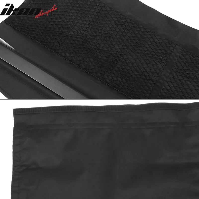 2008-2015 Smart Fortwo OE Style Black Cargo Cover Vinly Aluminum Rod