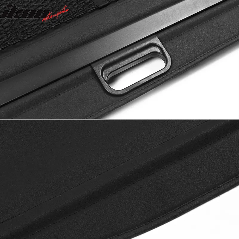 2008-2015 Smart Fortwo OE Style Black Cargo Cover Vinly Aluminum Rod
