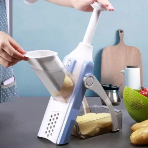 2801 MULTI FUNCTIONAL TIME SAVING ADJUSTABLE HAND PRESS VEGETABLES CHOPPER