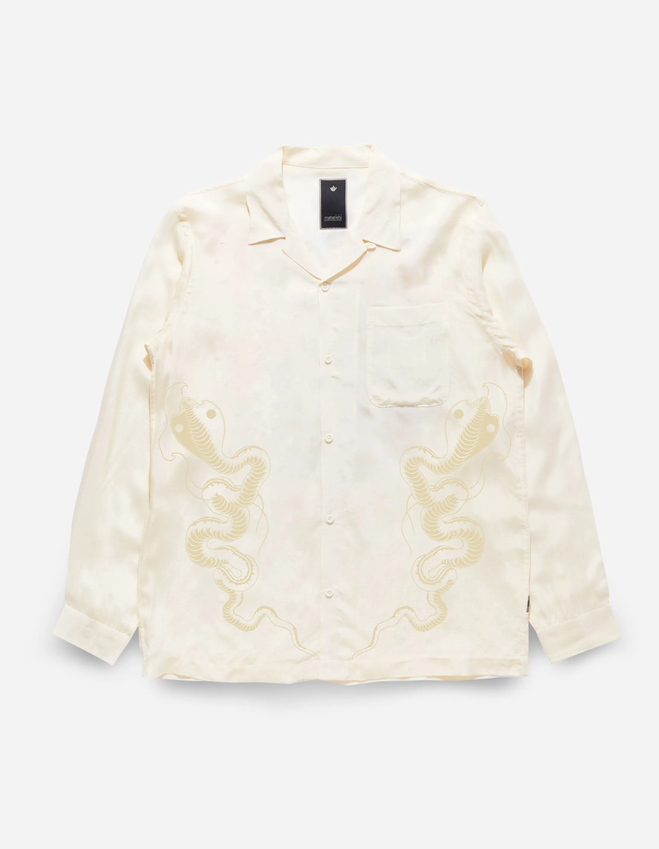 6121 Year of the Snake Cupro Shirt Ecru