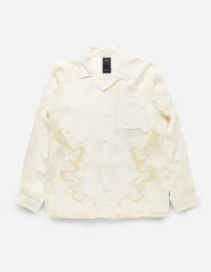 6121 Year of the Snake Cupro Shirt Ecru