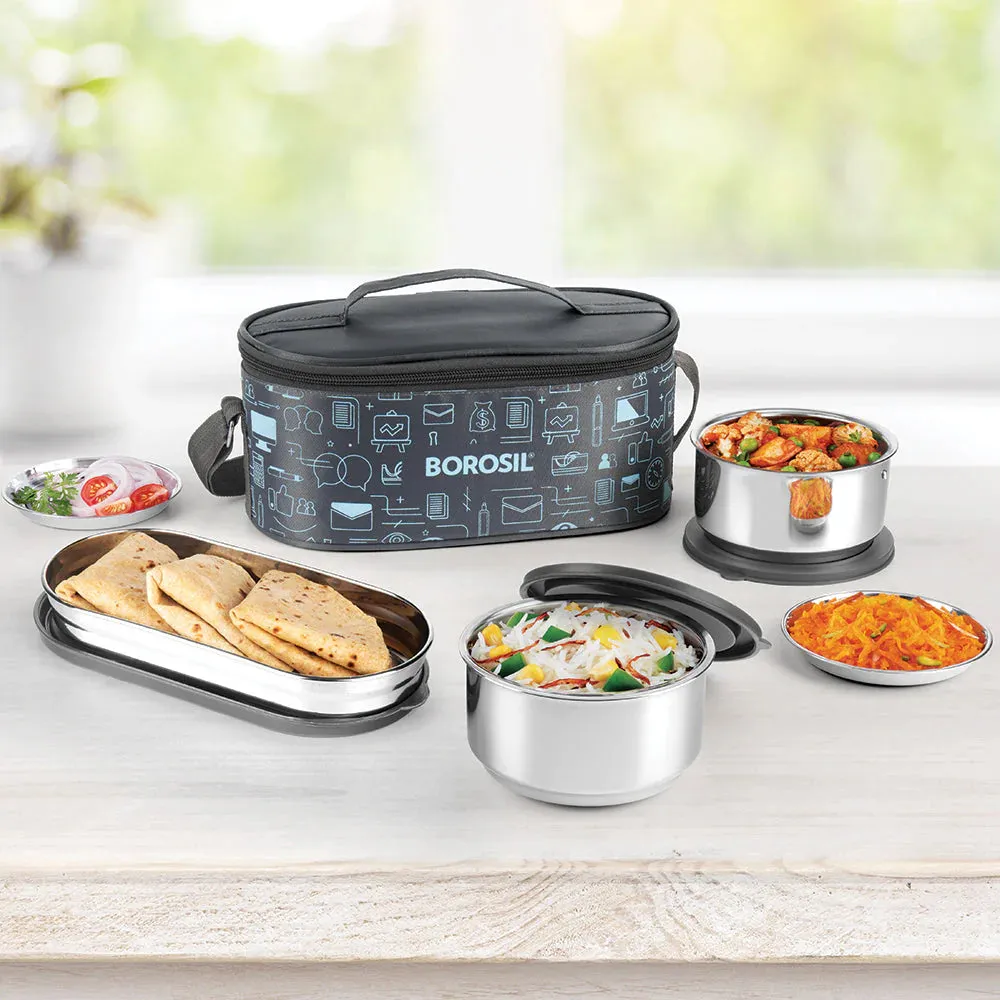 Borosil Carryfresh Lunchbox, Set of 3