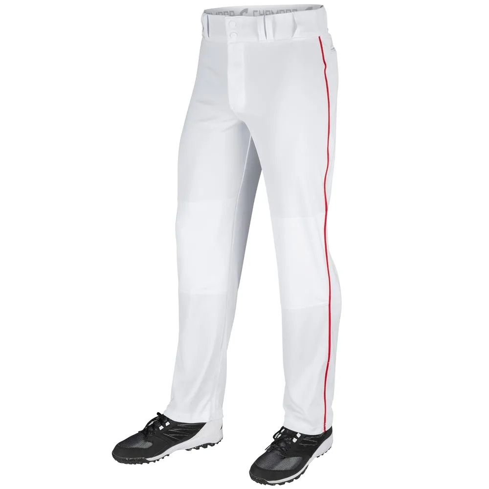 Champro Men's Triple Crown Open Bottom Baseball Pant with Piping