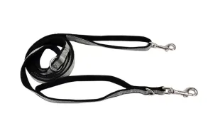 Coastal Padded Multi-Function Leash Silver 6'
