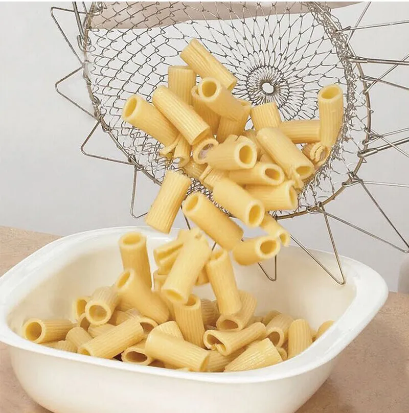 Collapsible Mesh Basket Cooking Tool