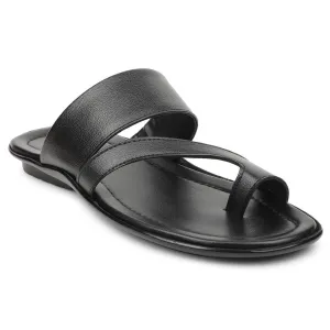Coolers Black Casual Slipper For Men COOL99-701 By Liberty