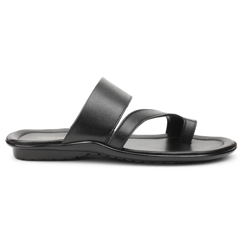 Coolers Black Casual Slipper For Men COOL99-701 By Liberty