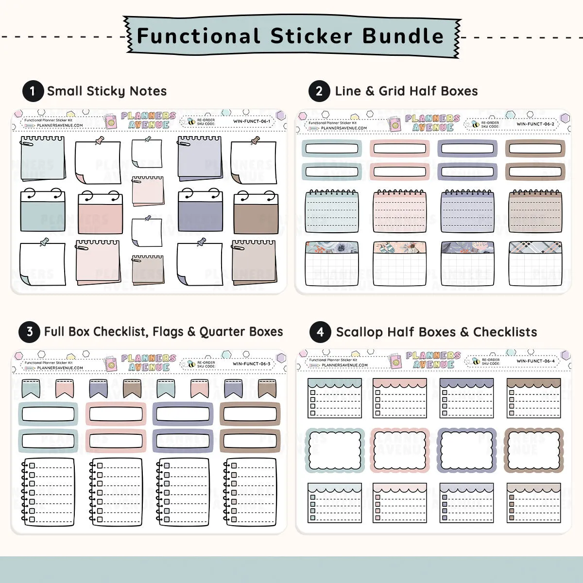 Cozy Days Functional Planner Stickers Monthly Bundle