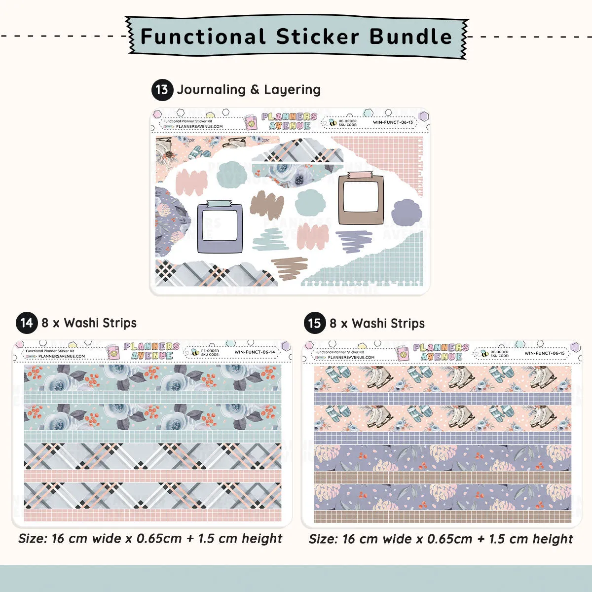 Cozy Days Functional Planner Stickers Monthly Bundle