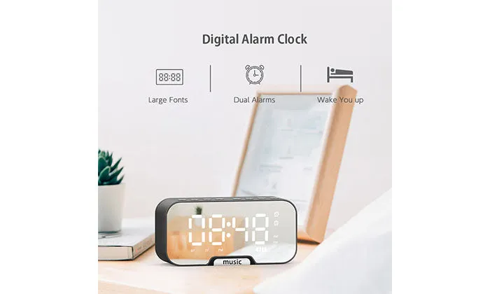 Digital Mirror Surface Alarm Clock