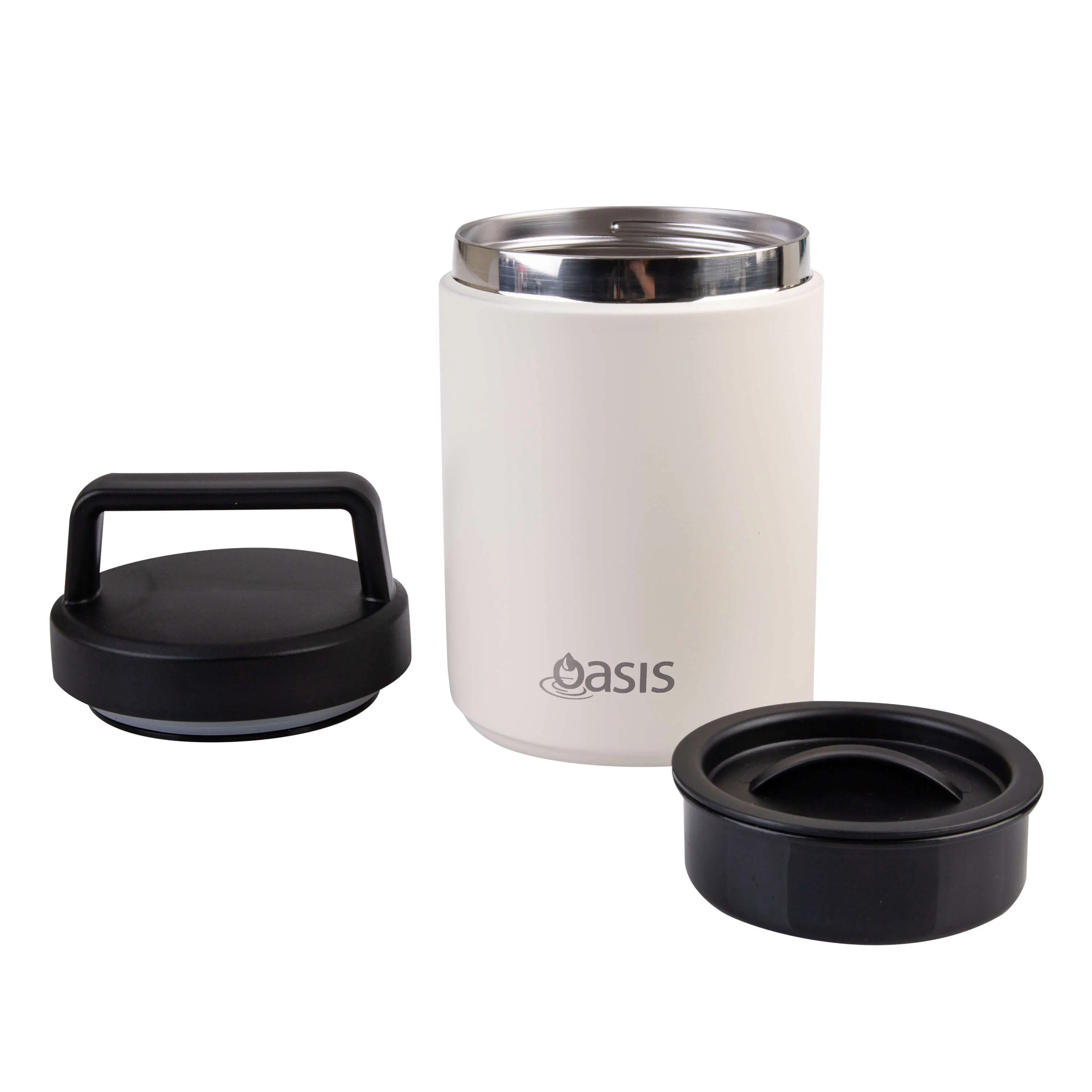 Double Wall Insulated Food Flask 480mL Alabaster White