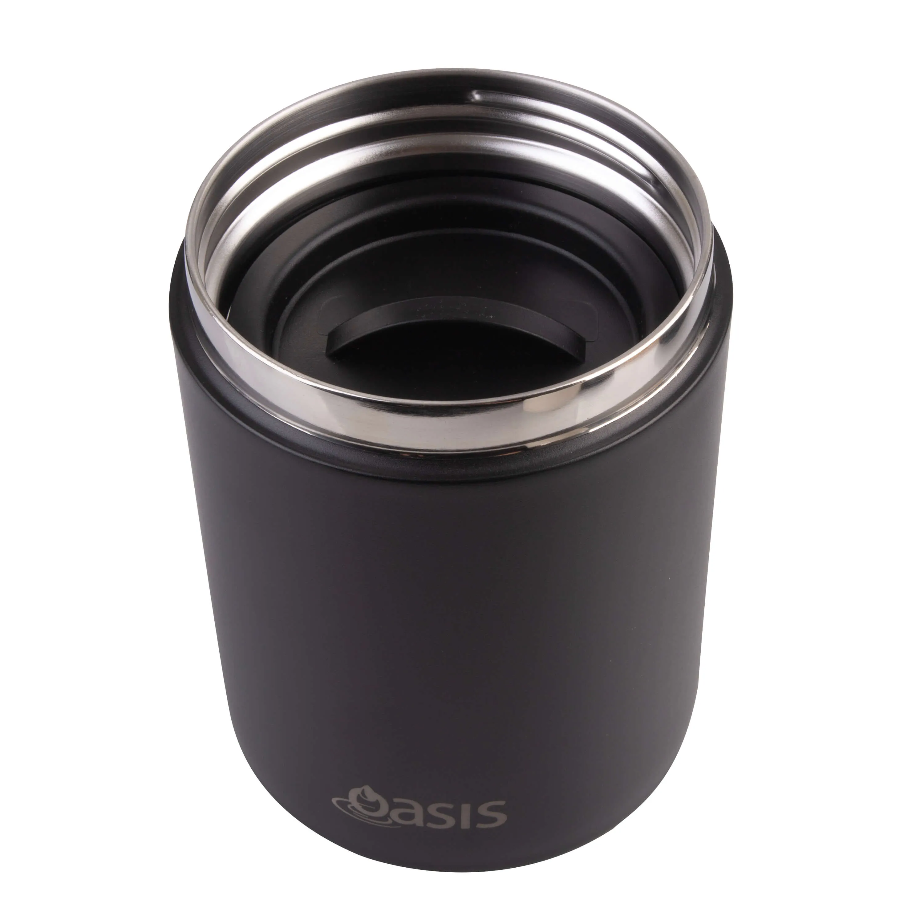 Double Wall Insulated Food Flask 480mL Matte Black