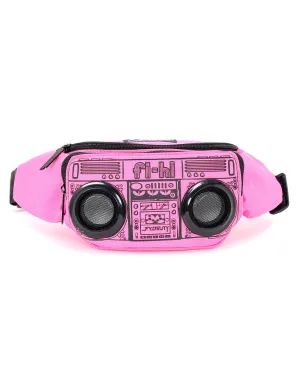 FI-HI Fanny Pack | Bluetooth Speakers |Pink