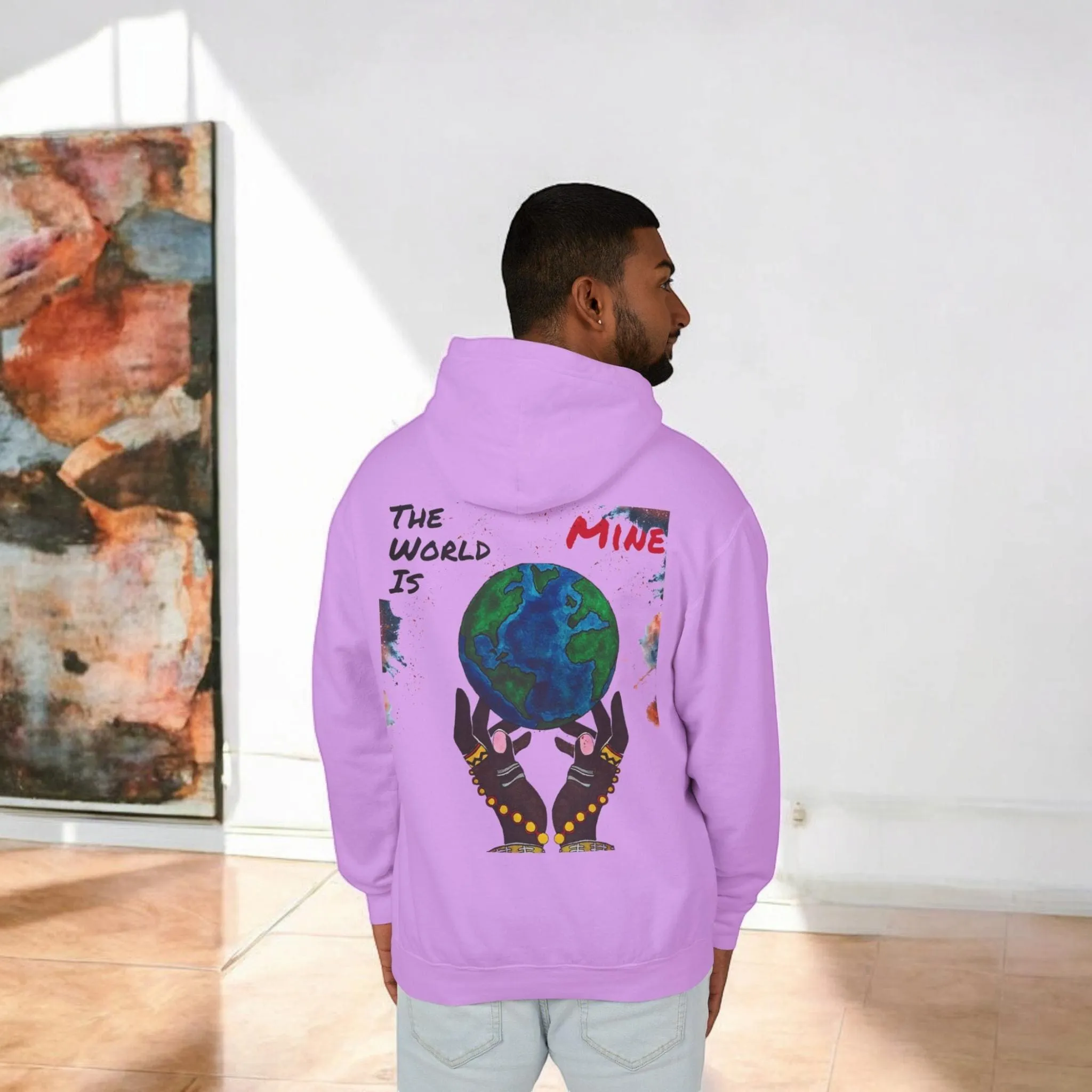 Galactic Art Unisex Hoodie, Space Design Pullover Sweatshirt, Celestial Unisex Hoodie