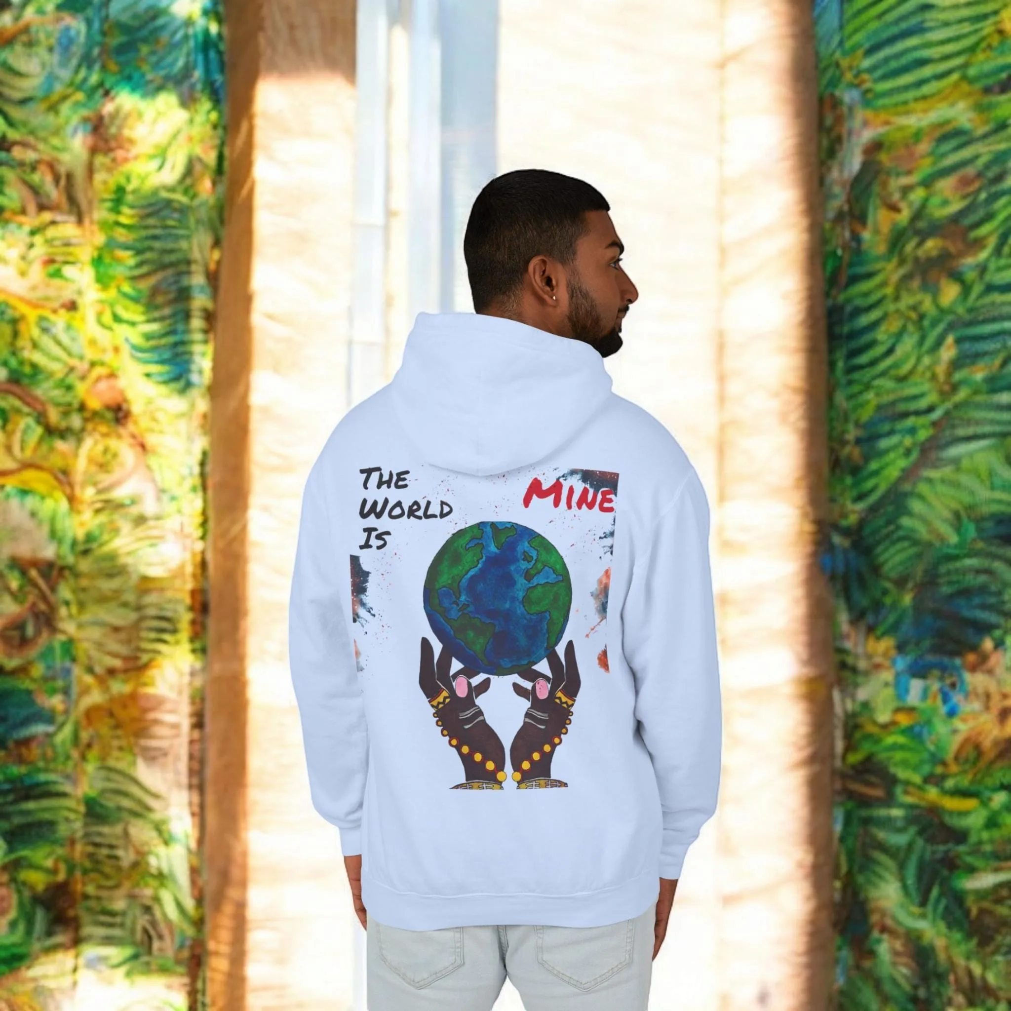 Galactic Art Unisex Hoodie, Space Design Pullover Sweatshirt, Celestial Unisex Hoodie