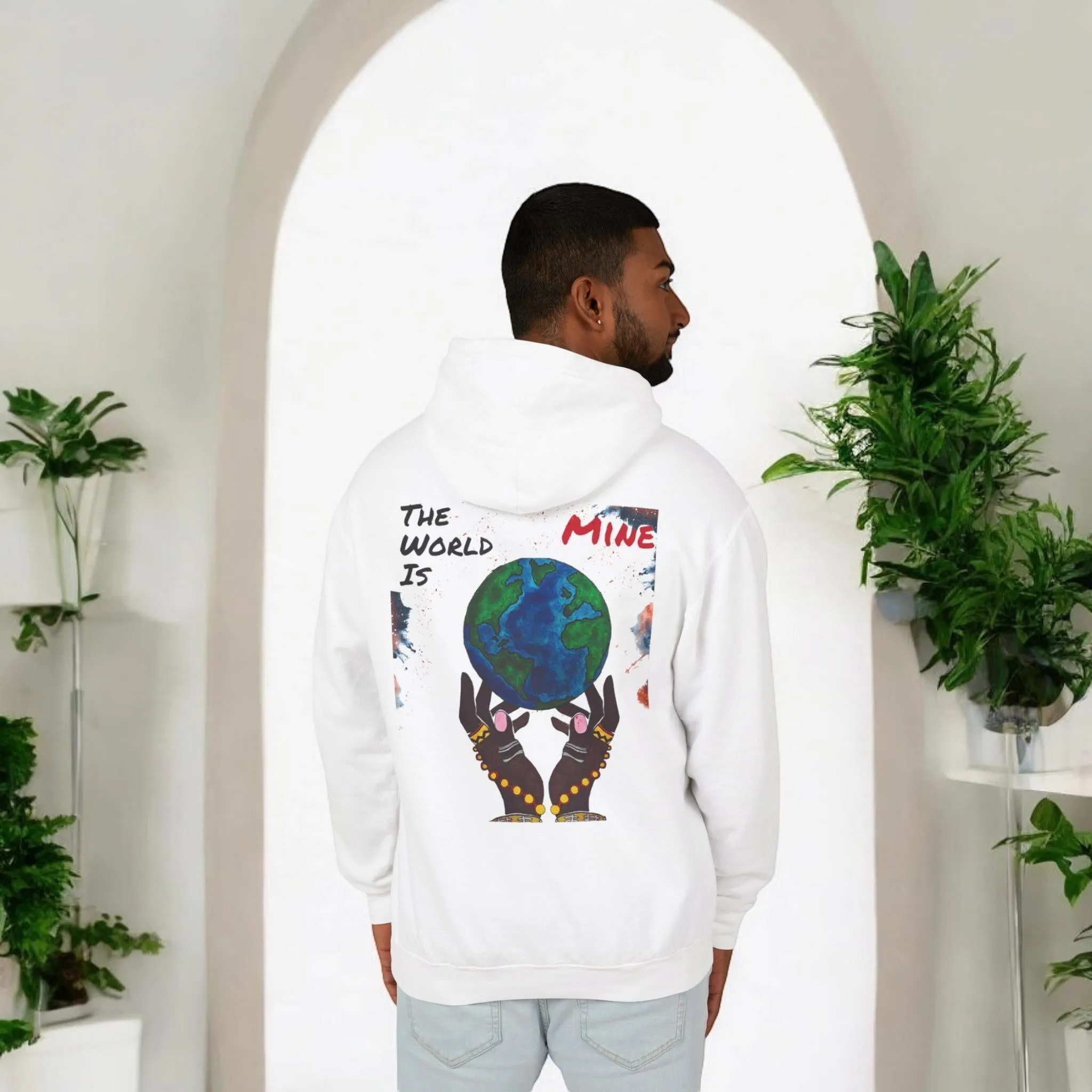 Galactic Art Unisex Hoodie, Space Design Pullover Sweatshirt, Celestial Unisex Hoodie