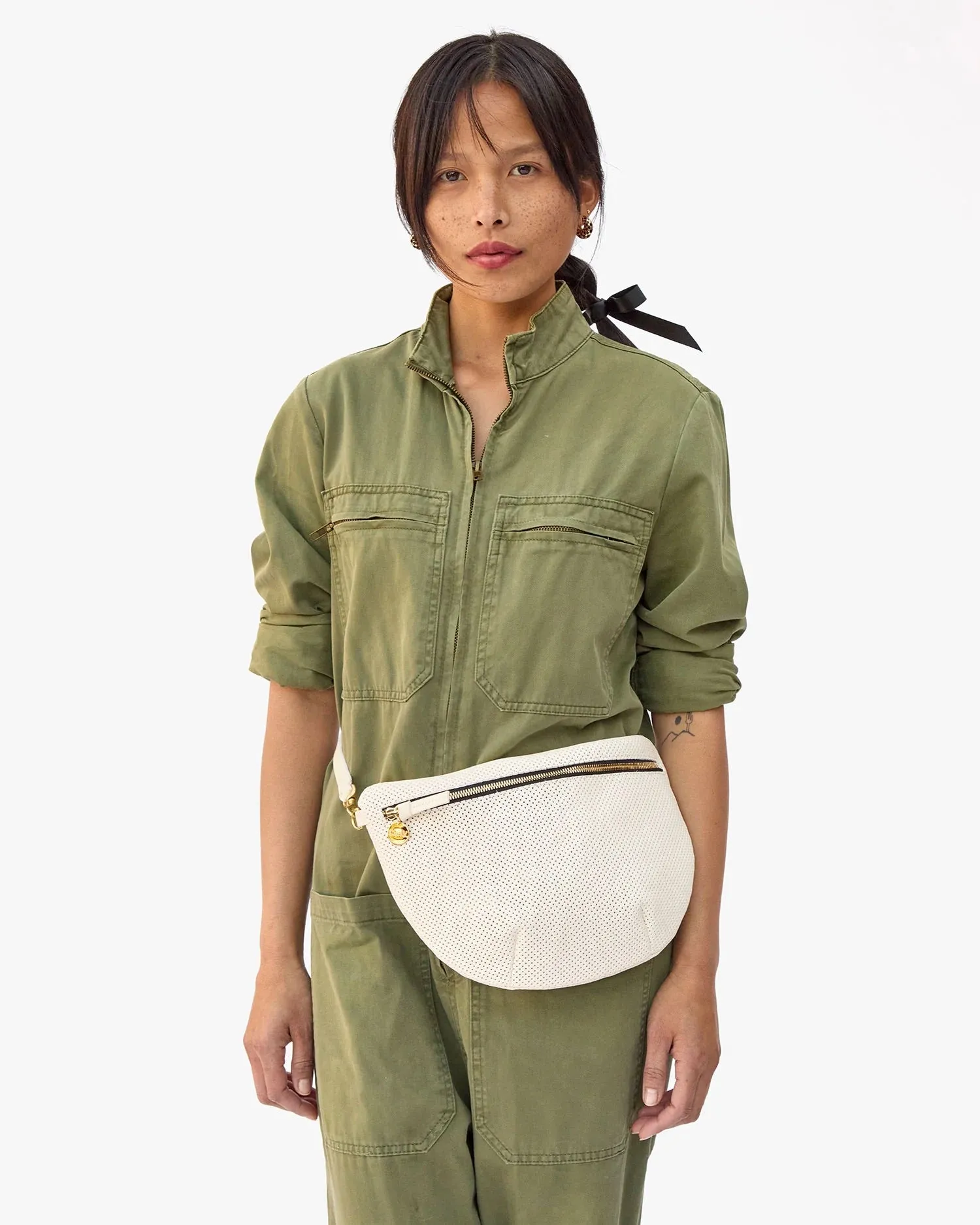 Grande Fanny Bag - Cream Perf