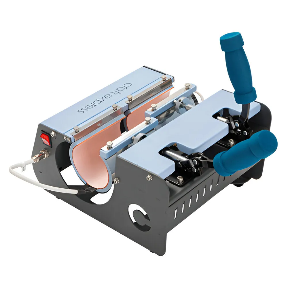 Hardware - Craft Express - 2-in-1 Two Station Mug Press - Blue