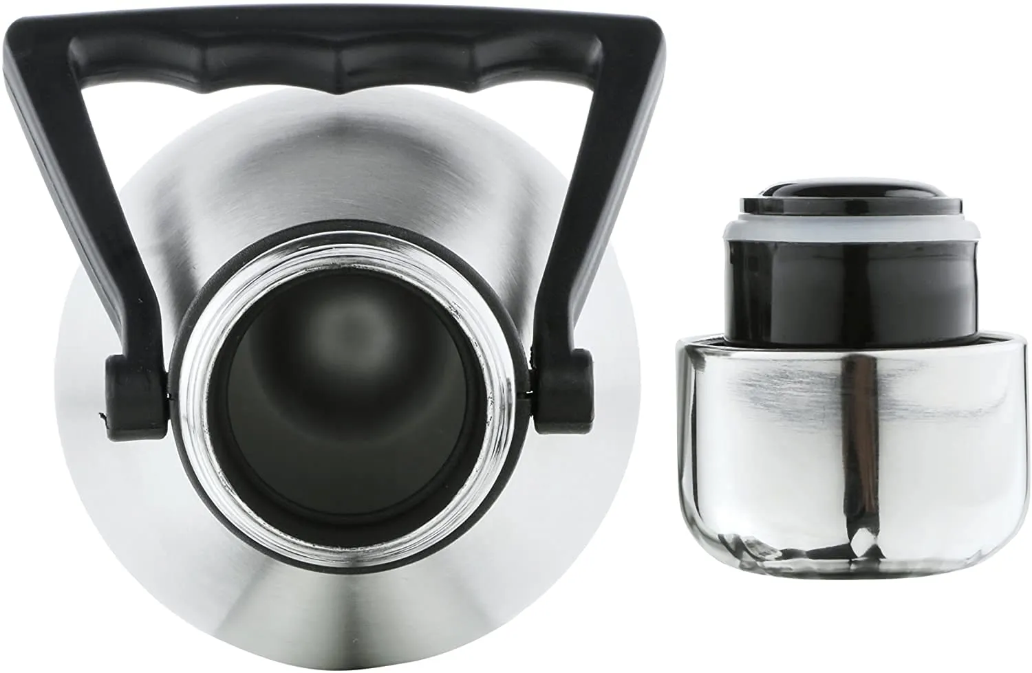Heart Home Stainless Steel 24 Hours Plus Hot and Cold Water Bottle, 2.2 Litre (Silver)