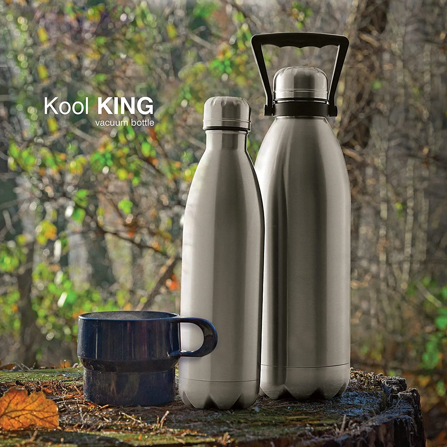 Heart Home Stainless Steel 24 Hours Plus Hot and Cold Water Bottle, 2.2 Litre (Silver)