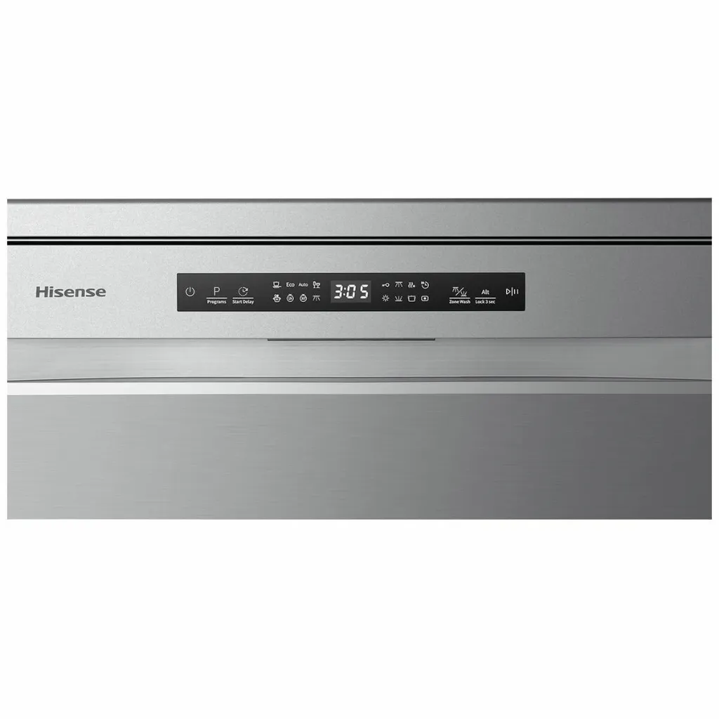 Hisense HSCE14FS 60cm Stainless Steel Freestanding Dishwasher