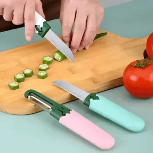 Household Scraping And Peeling Fruit Knife Two in one Peeler