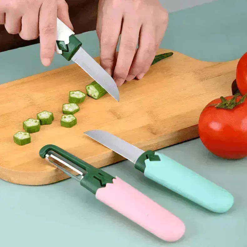 Household Scraping And Peeling Fruit Knife Two in one Peeler