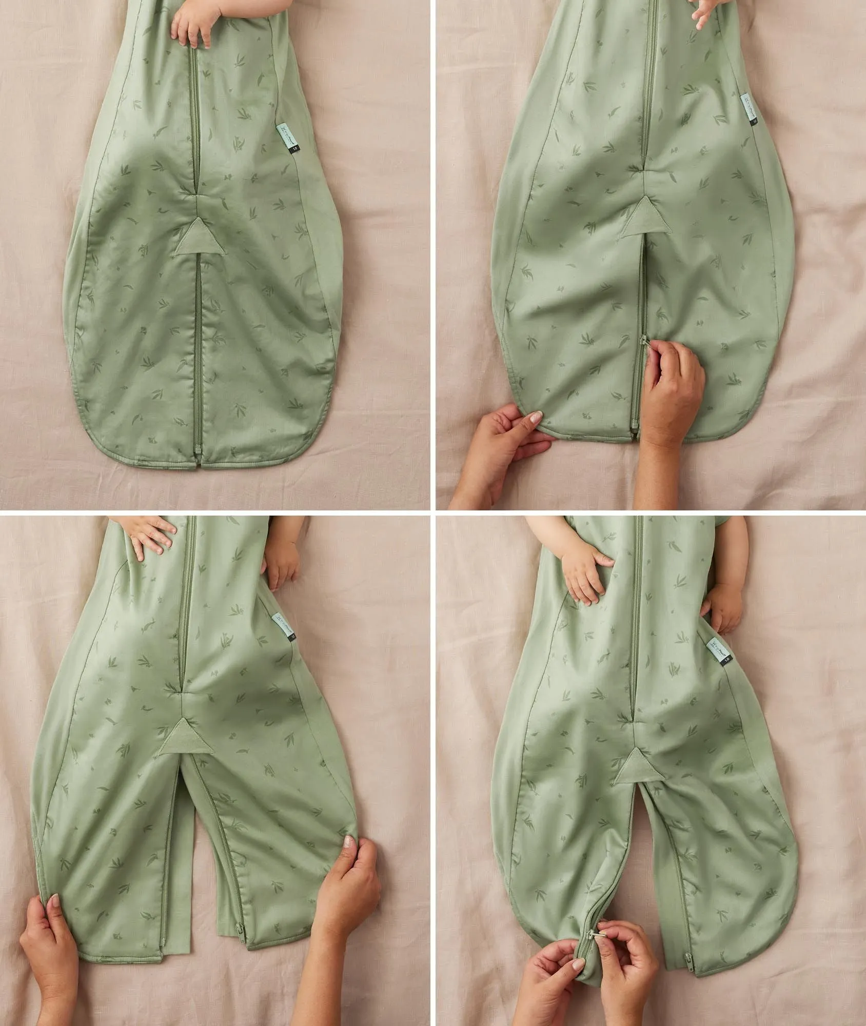 Jersey Sleep Suit Sack 0.2 TOG Daisies