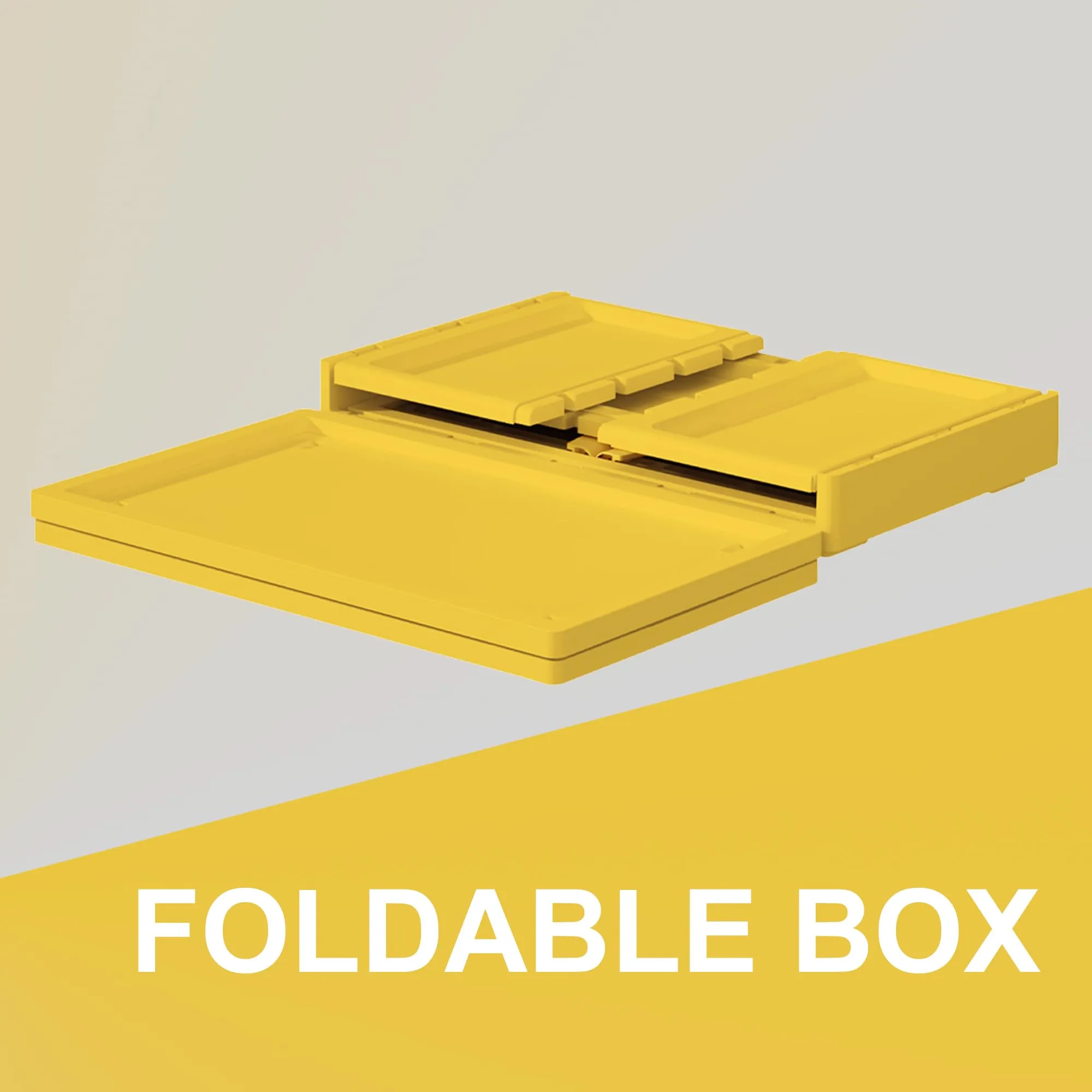 Kuber Industries (Set of 6) 3-Layer Double Door Almirah for Clothes - Collapsible & Foldable Dress Racks/Plastic Cupboard for Storage - Yellow