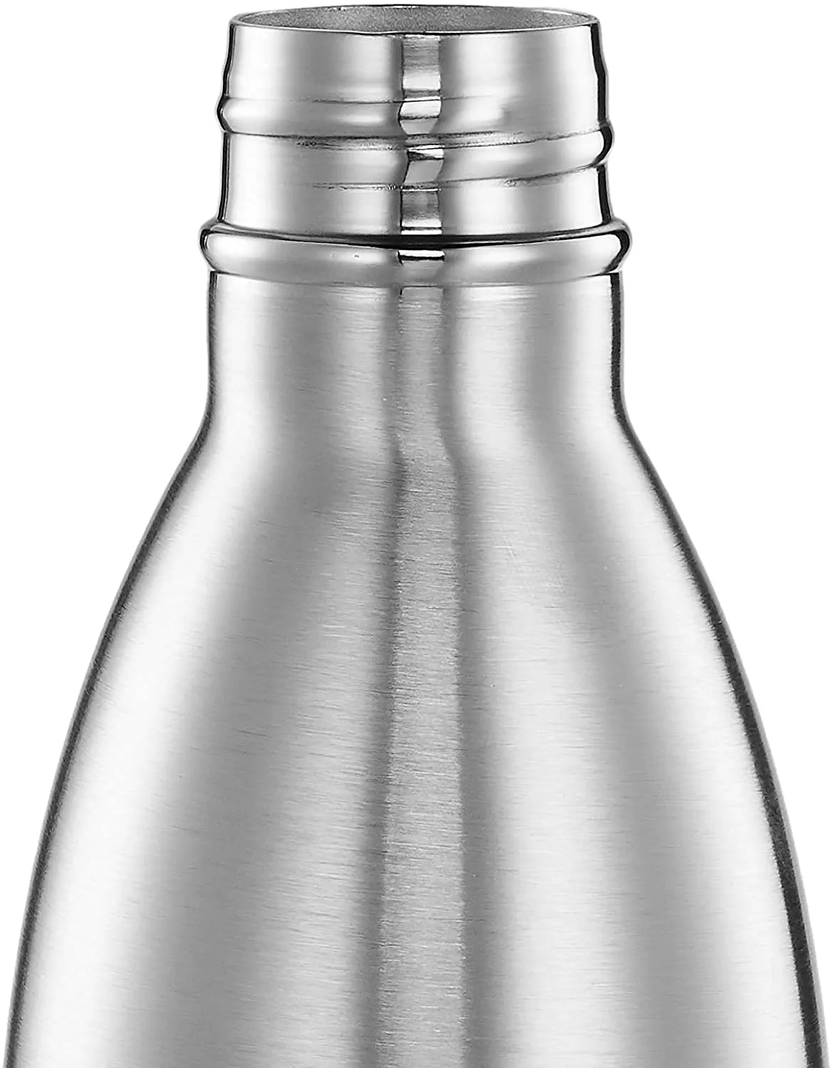 Kuber Industries Stainless Steel 24 Hours Plus Hot and Cold Water Bottle, 1 Litre (Silver)