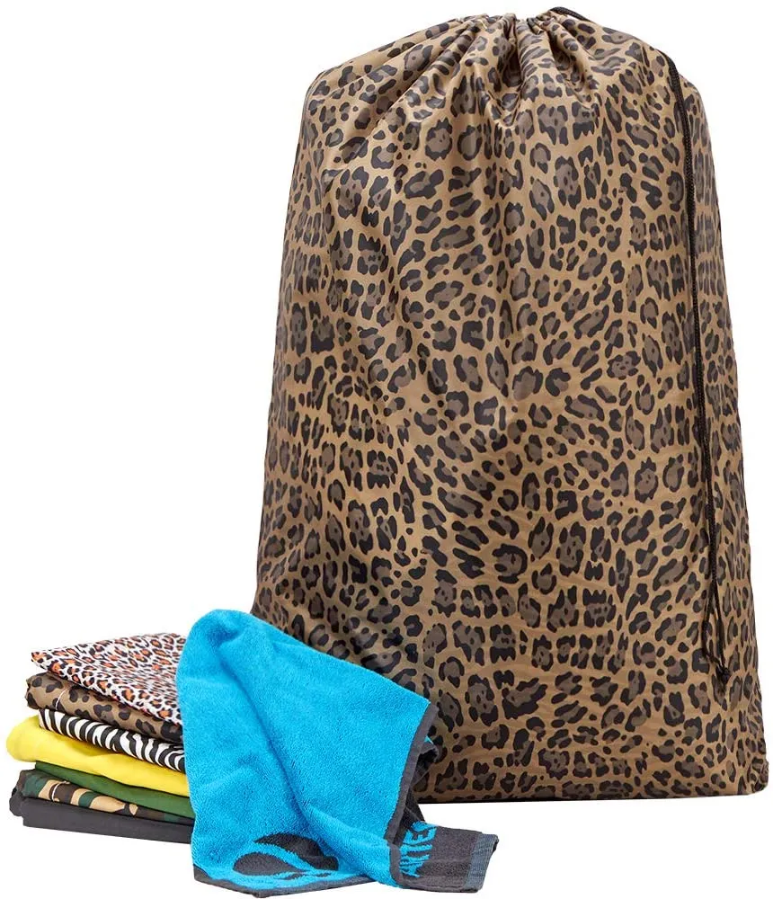 Leopard Laundry Bag