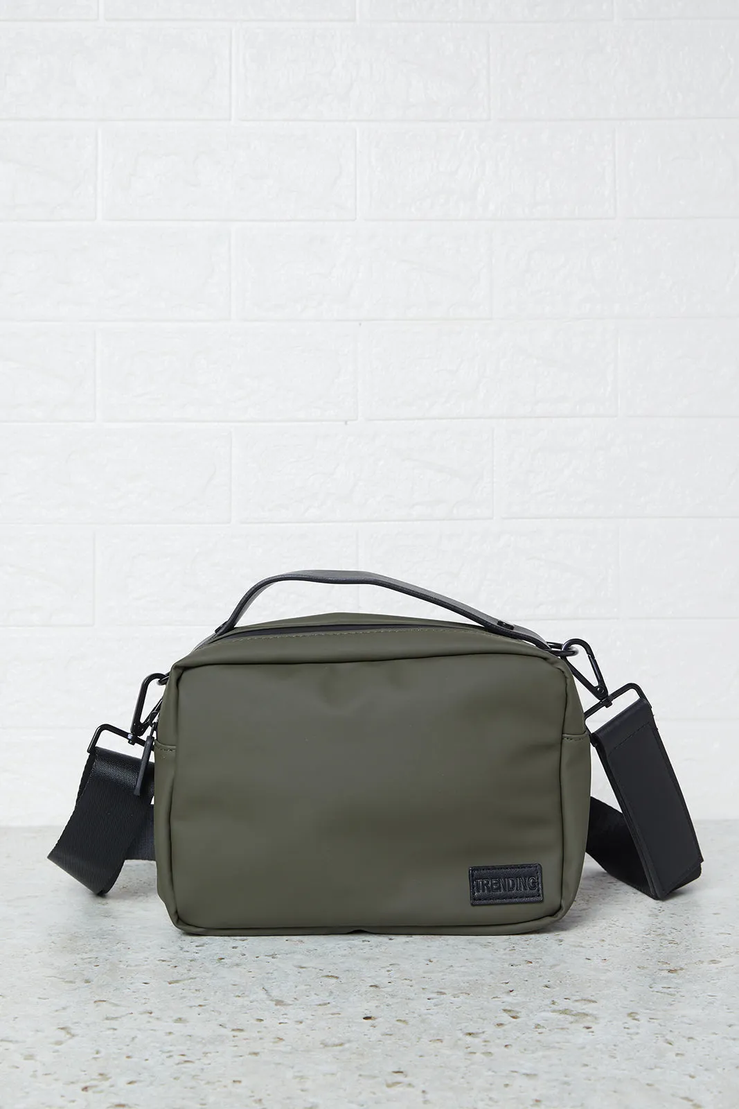 Men Olive Cross Body Bag