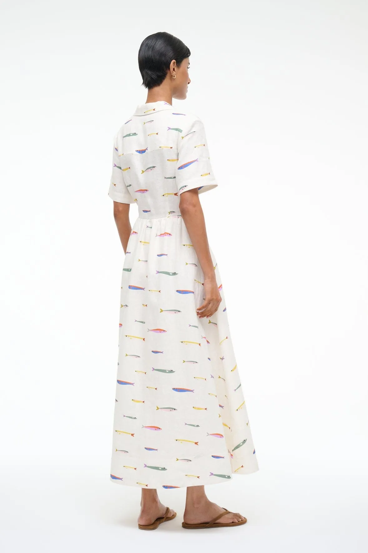MERYL LINEN DRESS | POP SARDINES IVORY