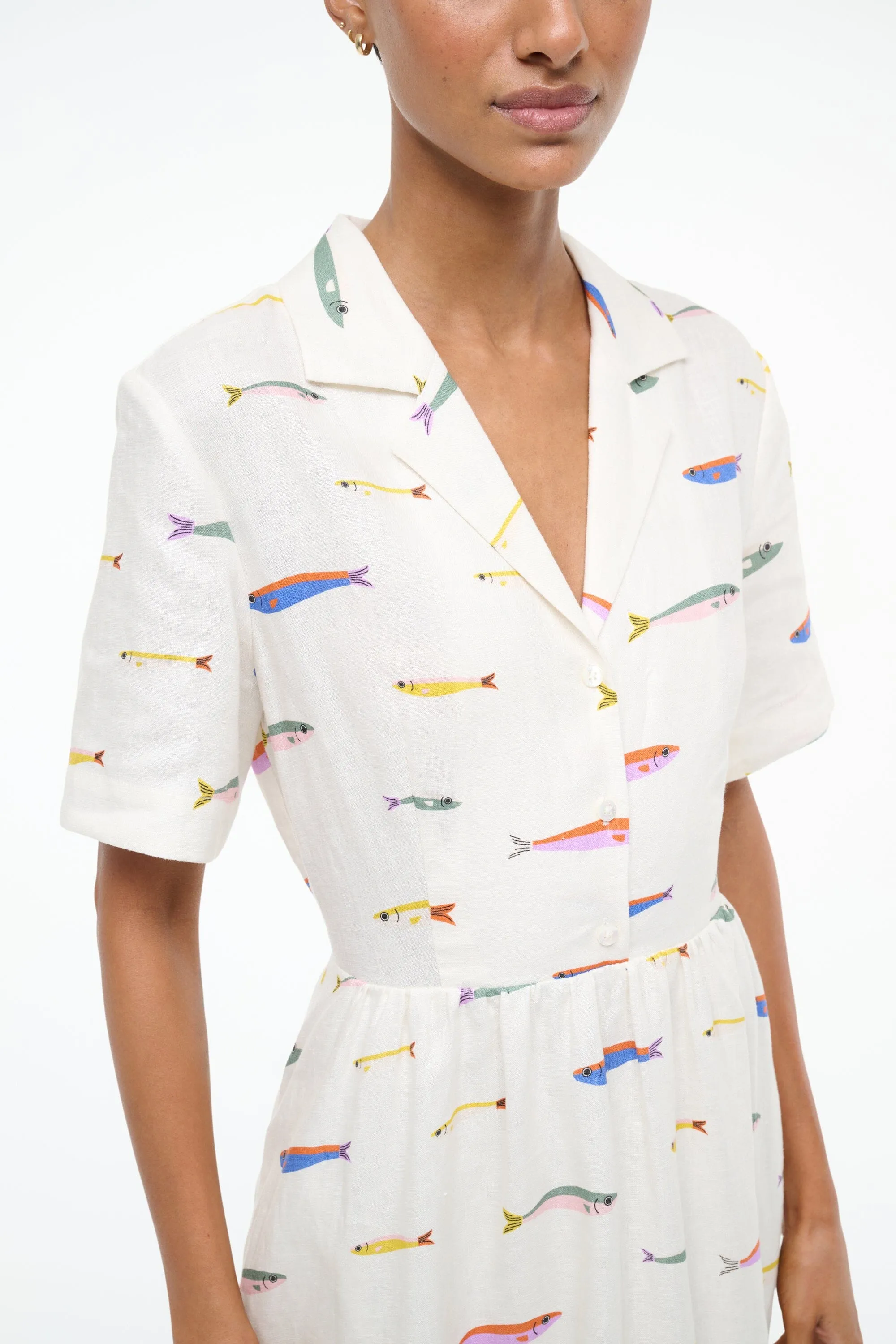 MERYL LINEN DRESS | POP SARDINES IVORY