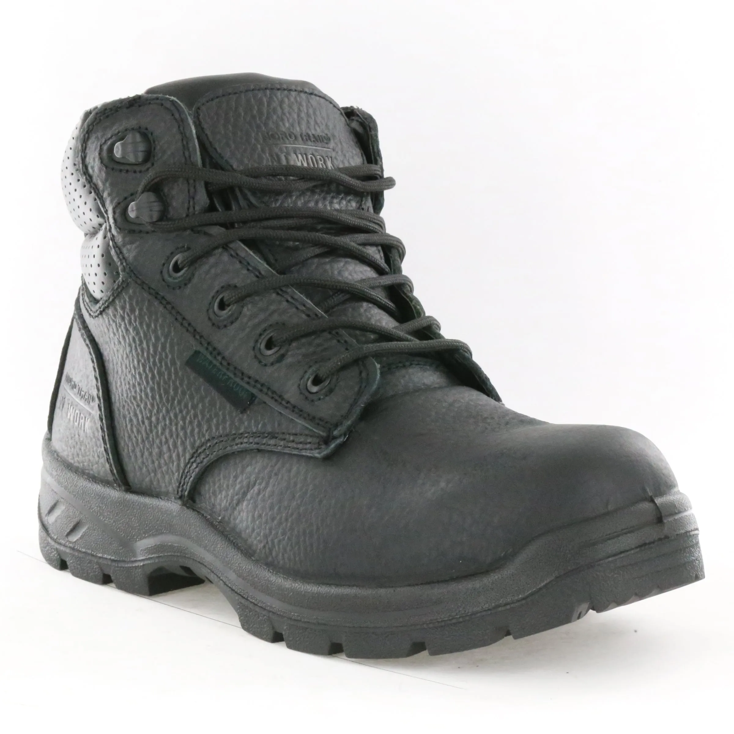 NT Work Men's Big Don Black Leather Composite Toe Waterproof Work Boot