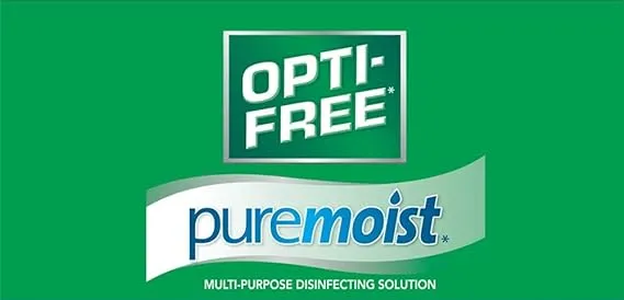 Opti-Free Puremoist Contact Lens Solution 2 x 414ml   60ml   2 Lens Cases