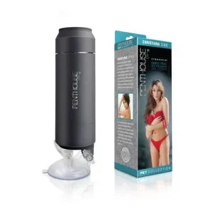 Penthouse Pet Cyberskin Hands Free Adjustable Dual Stroker Christina Cinn