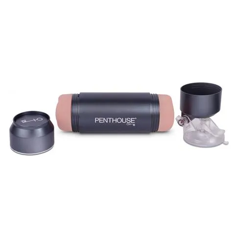 Penthouse Pet Cyberskin Hands Free Adjustable Dual Stroker Christina Cinn
