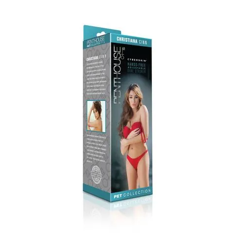 Penthouse Pet Cyberskin Hands Free Adjustable Dual Stroker Christina Cinn