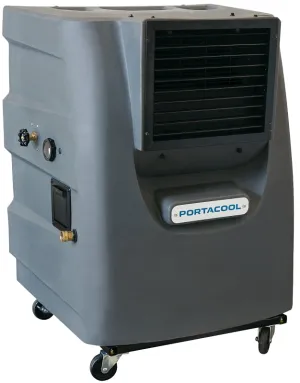 Portacool Cyclone PACCY130GA1 Portable Evaporative Cooler, 16 gal Tank, 2-Speed, 115 V, 5.6 A, Gray :EA: QUANTITY: 1