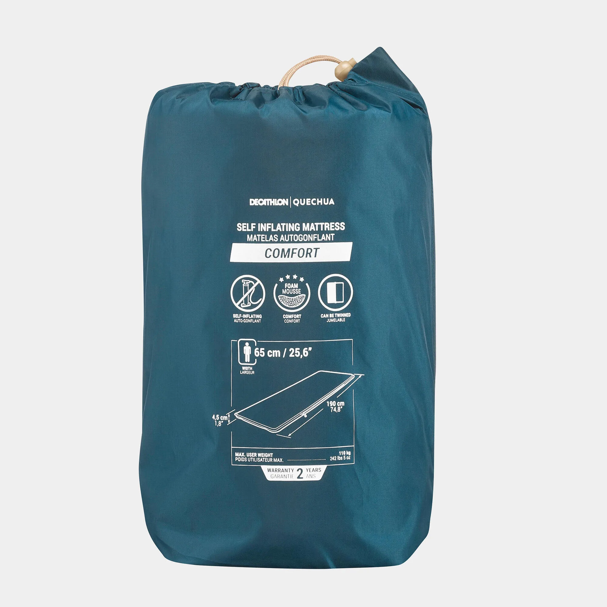 Quechua Arpenaz Comfort Self-Inflating Mattress - 4 Season