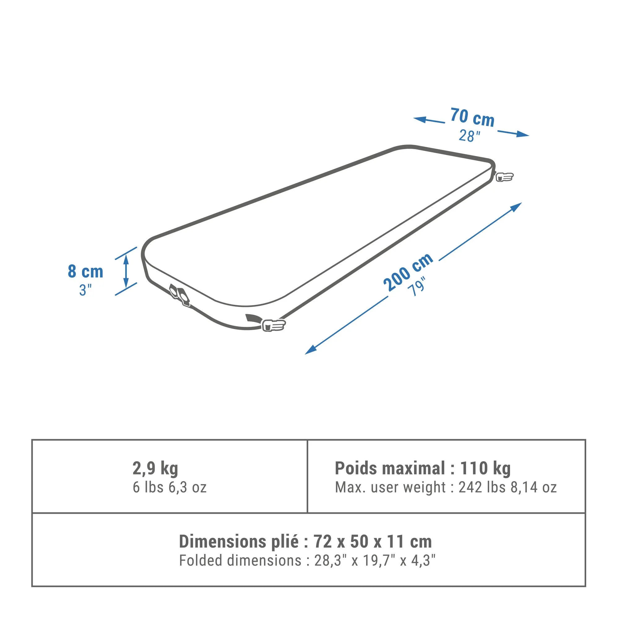 Quechua Ultimate Comfort Self-Inflating Mattress