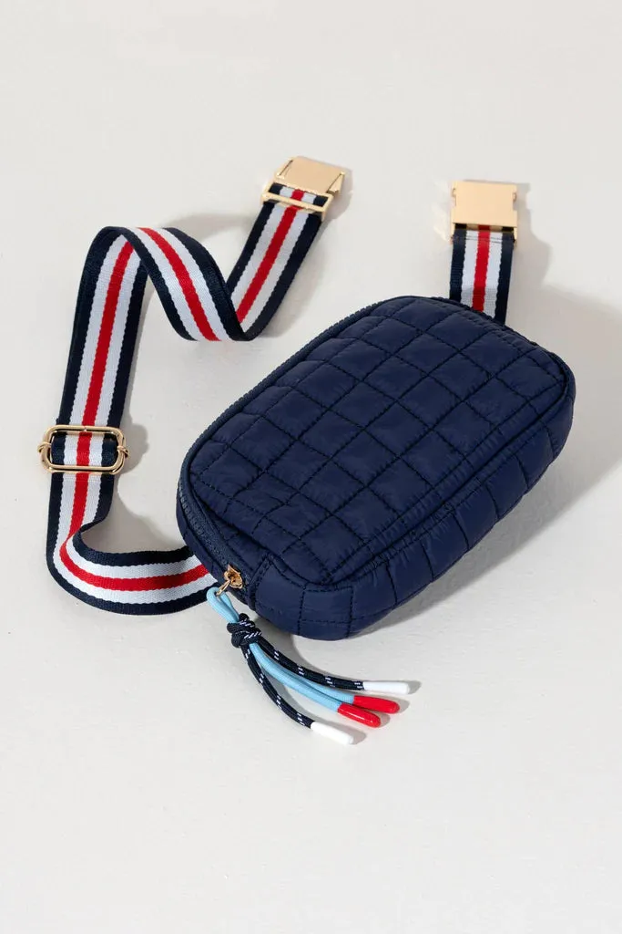 Quilted Nylon Belt Bag