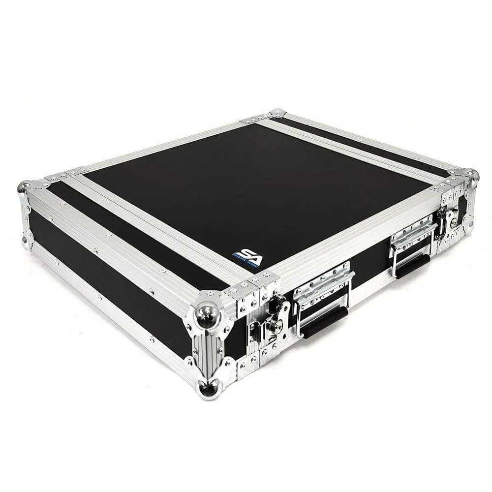 SA-PTR-2U - 2 Space Pro Audio DJ Road Rack Case - Pro Tour Grade  2U Vertical Amplifier Case