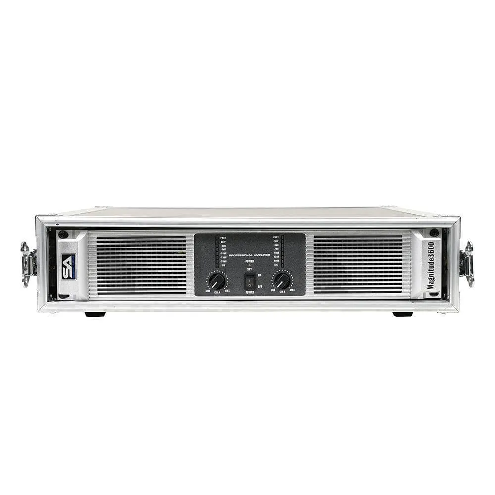 SA-PTR-2U - 2 Space Pro Audio DJ Road Rack Case - Pro Tour Grade  2U Vertical Amplifier Case
