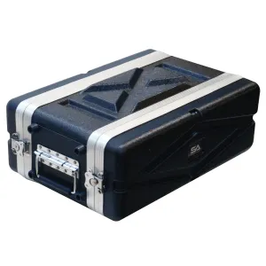 SALWR3S - Lightweight 3 Space Compact ABS Rack Case - 3U PA DJ Shallow Rack Case