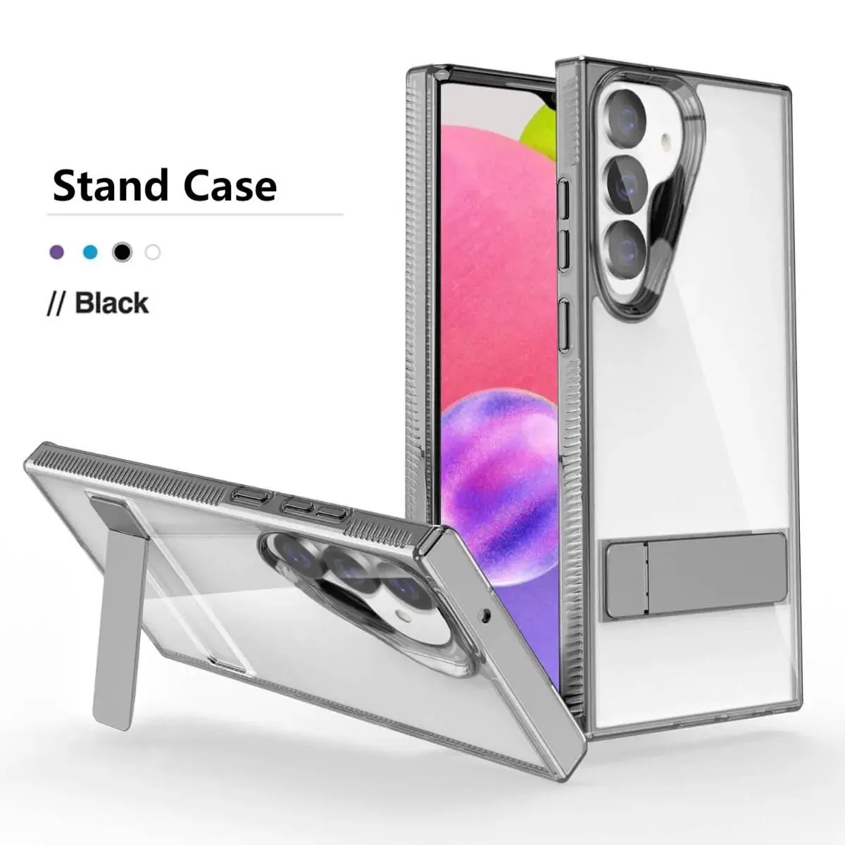 Samsung A14 4G/5G Crystal Stand Case