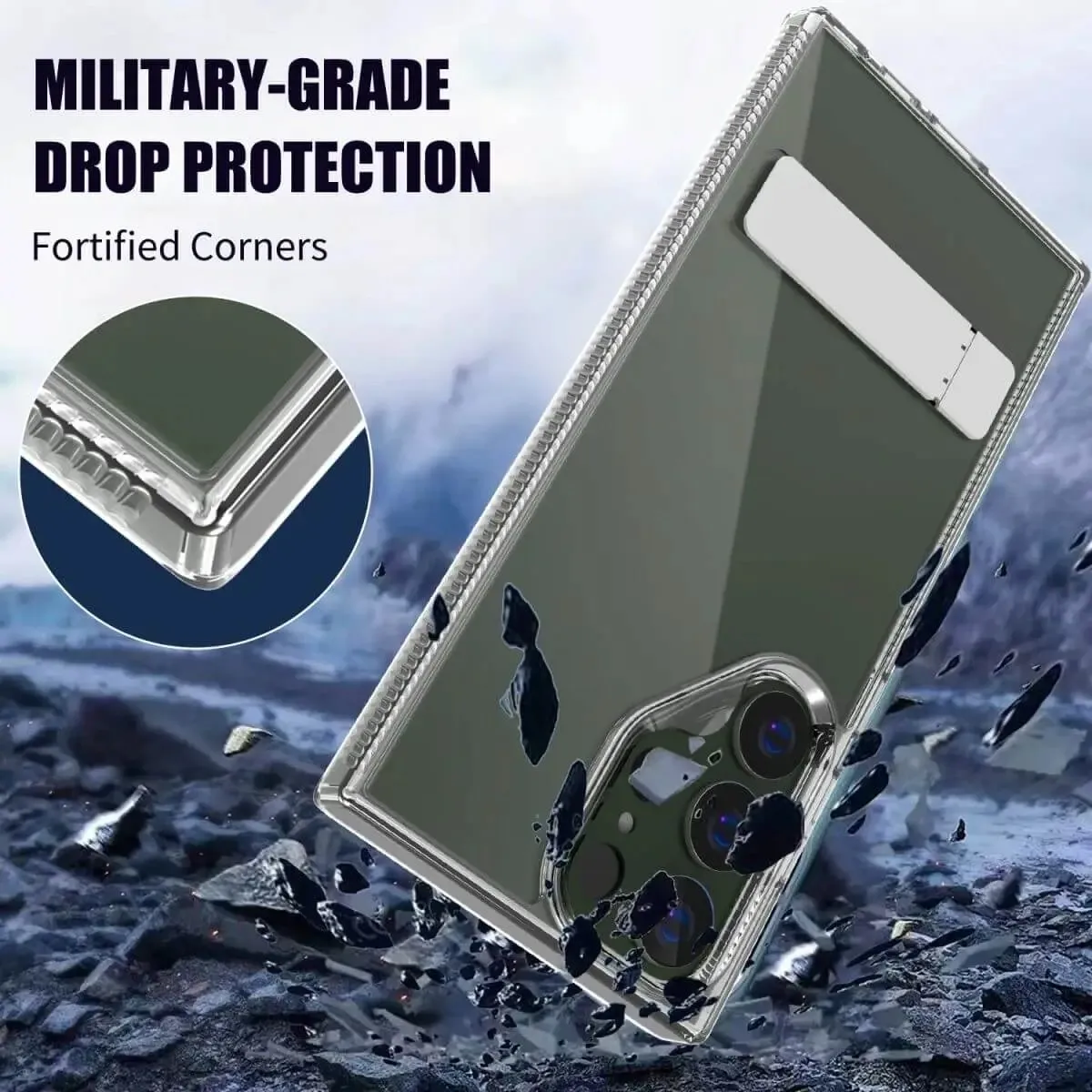 Samsung A14 4G/5G Crystal Stand Case