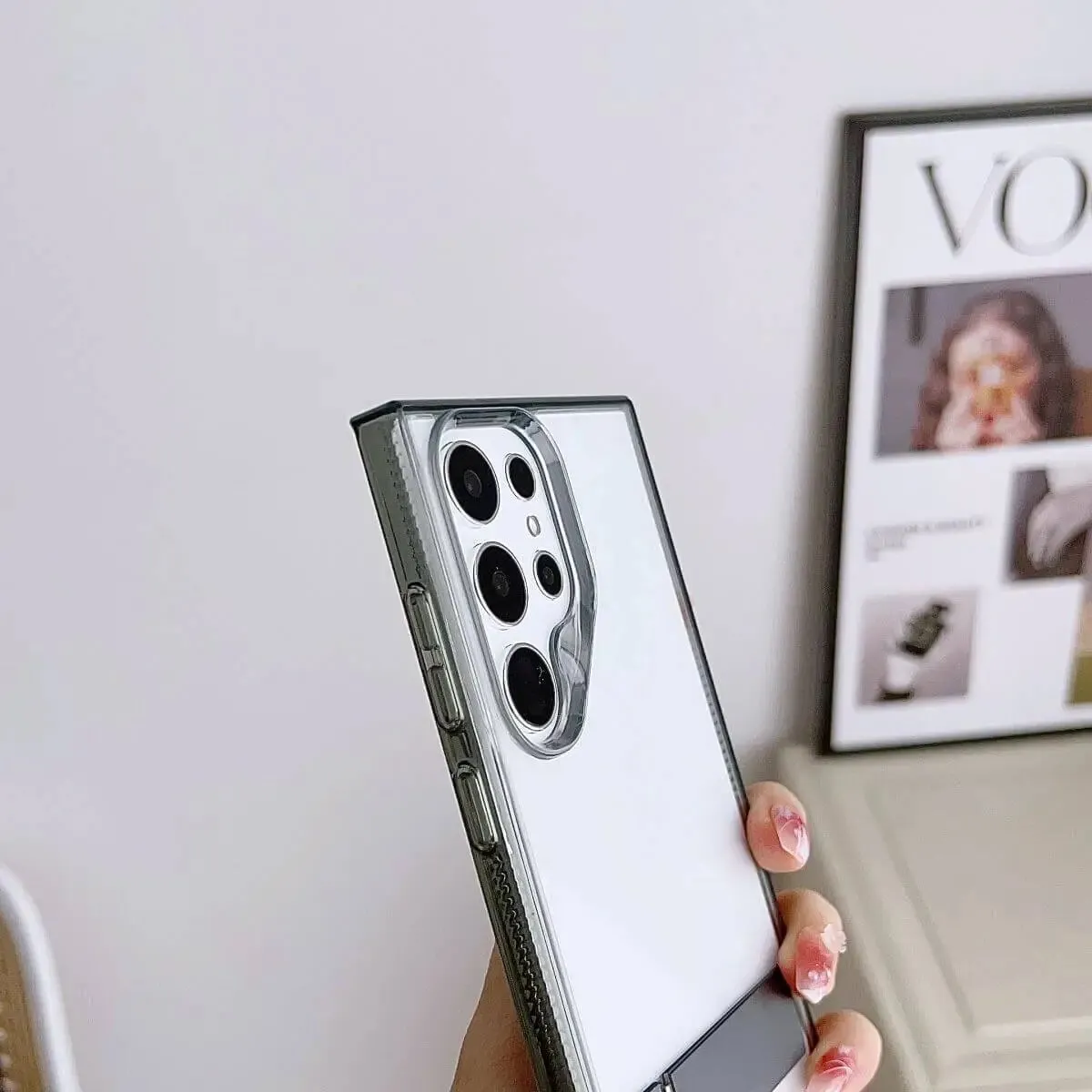 Samsung A14 4G/5G Crystal Stand Case